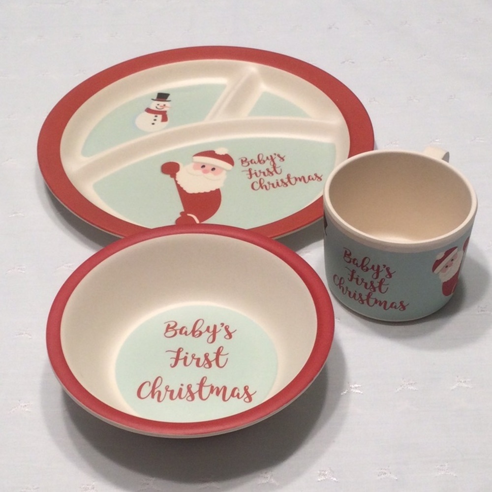 Baby’s First Christmas Vintage Plate, Bowl and Mug VGC​
